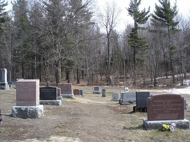 The Knowlton cemetery 1865 / Québec, CANADA -  28 mars 2010