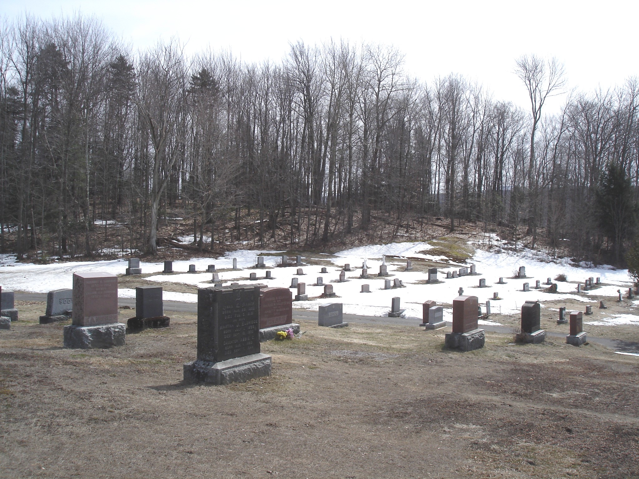 The Knowlton cemetery 1865 / Québec, CANADA -  28 mars 2010