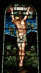 Stained glass by Morris and Co, Warslow Church, Staffordshire