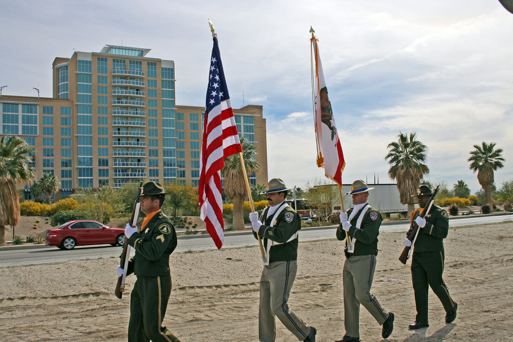 I-10 Interchanges Groundbreaking - Color Guard (4144)