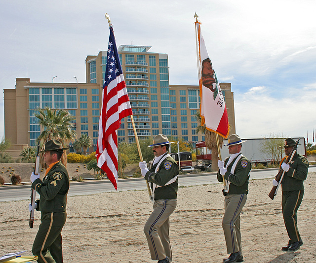 I-10 Interchanges Groundbreaking - Color Guard (4145)