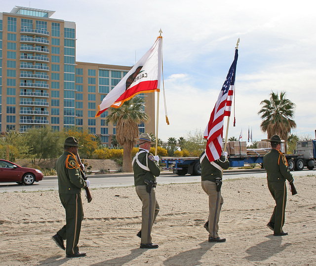 I-10 Interchanges Groundbreaking - Color Guard (4148)