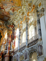 Wieskirche: Gallerie im Altarraum. ©UdoSm