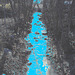 Ruisseau dans ma ville /  Hometown stream - 16 mars 2010 - Éclaircie avec bleu photofiltré