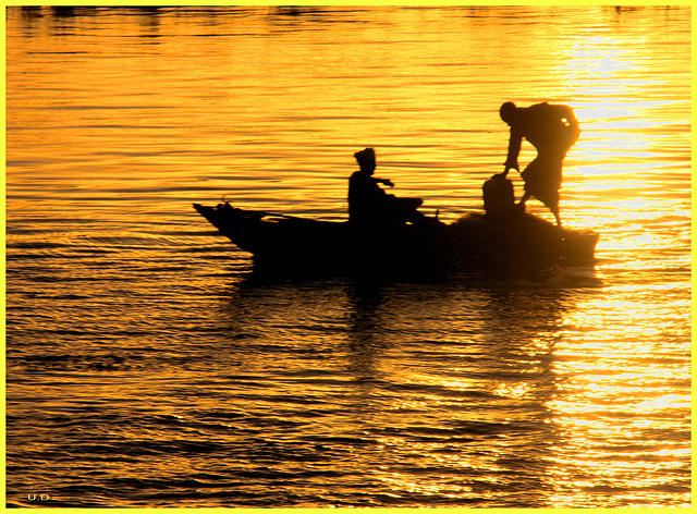 Fischer im Abendlicht /Fishermen and sunset