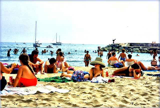 Figures on a Beach