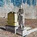 Cimetière St-André Apôtre  - St-André d'Argenteuil. Québec, CANADA -  19 mars 2010 RVB en négatif