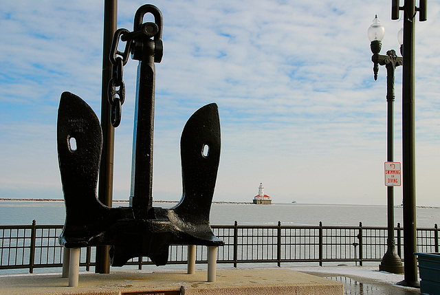 USS CHICAGO anchor, Navy Pier