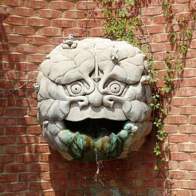 Happy Greenman fountain