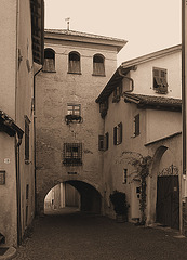 Stadttor in Sepia