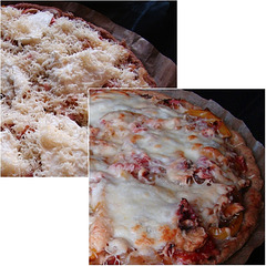 Low Carb Pizza without a flour crust. Pizzabodem gemaakt van tonijn en ei