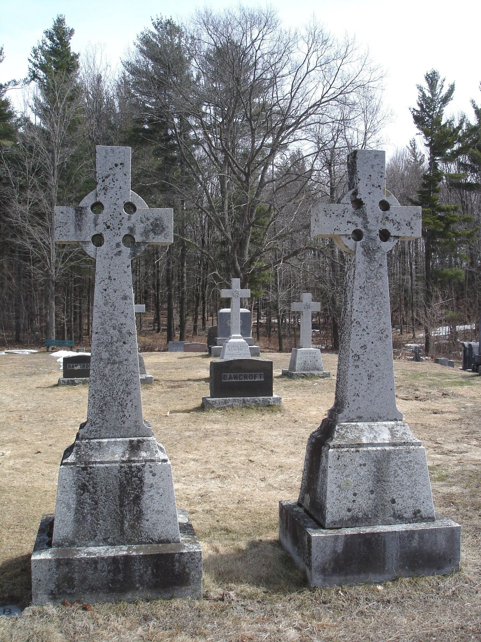 The Knowlton cemetery 1865 / Québec, CANADA -  28 mars 2010