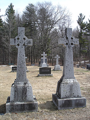 The Knowlton cemetery 1865 / Québec, CANADA -  28 mars 2010