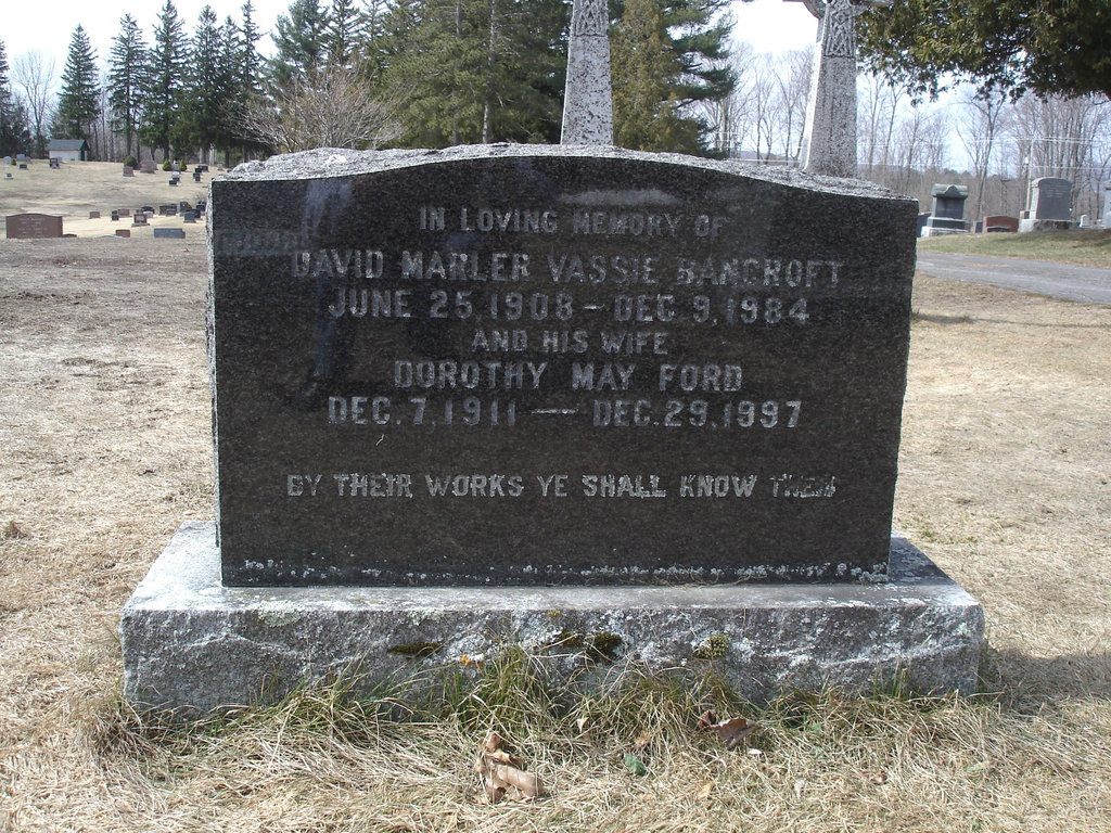 The Knowlton cemetery 1865 / Québec, CANADA -  28 mars 2010- Sans flash