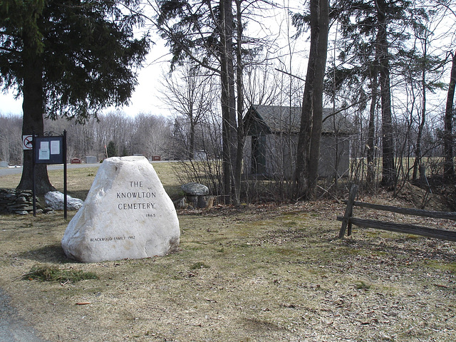 The Knowlton cemetery 1865 / Québec, CANADA -  28 mars 2010