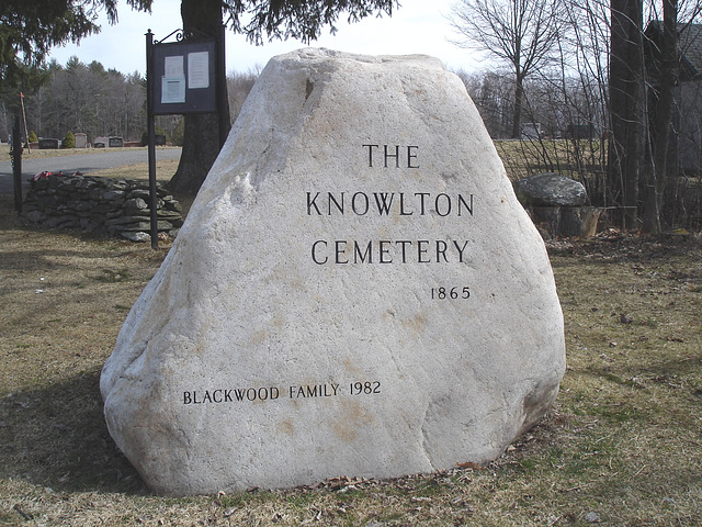 The Knowlton cemetery 1865 / Québec, CANADA -  28 mars 2010