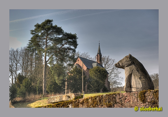 Chapel in Einsiedel in valley Hafenlohrtal