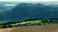 Blick vom Lilienstein auf Königstein