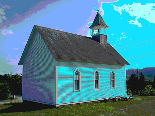 Vieux cimetière / Old cemetery -  Arundel, Québec - CANADA / 23 mai 2010 - Postérisation
