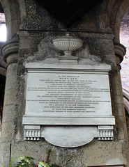 Memorial to Mary Lee, Staindrop Church, County Durham