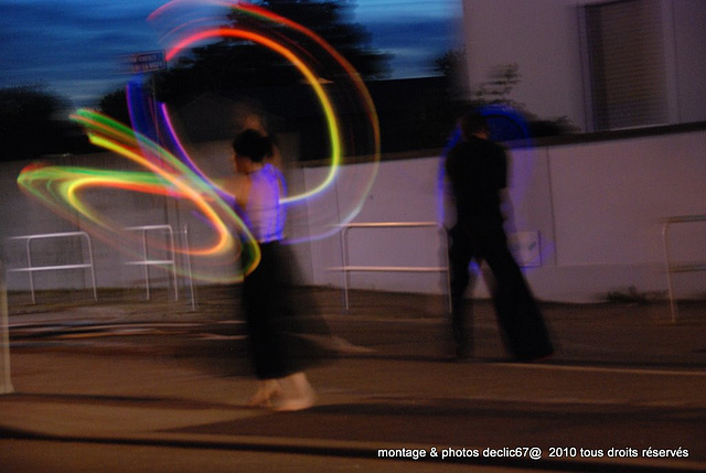 écriture lumineuse....