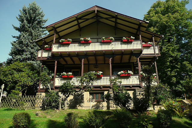 Holzhäuser von 1904 in Ostrau bei Bad Schandau