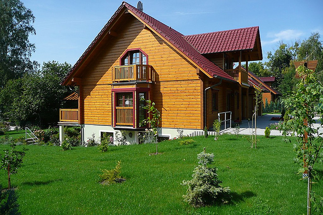 Modernes Holzhaus in Ostrau bei Bad Schandau