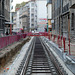 BESANÇON: Travaux du tramway, Avenue Fontaine Argent - 06.