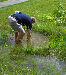 Johnny Cleaning Drain (0820)