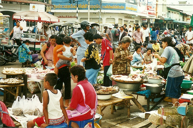 Markt in Ubon / Thailand