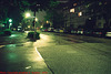 Old Tram Tracks in St. Paul's Platz at Night, Picture 2, Munchen (Munich), Bayern, Germany, 2010