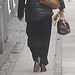 La Dame foncée et talons hauts /  Dark outfit Lady in high heels - Copenhagen / Copenhague, Danemark / Denmark.   20-10-2008
