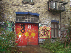 La maison Natasja's gade house / Christiania - Copenhague - Copenhagen.  26 octobre 2008.