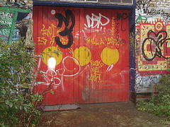 La maison Natasja's gade house / Christiania - Copenhague - Copenhagen.  26 octobre 2008.