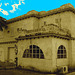 Maison cubaine / Cuban house - Varadero, CUBA. 6 février 2010 - Sepia avec ciel bleu photofiltré