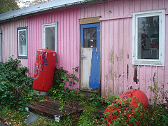 La maison Red gang house /  Christiania - Copenhague - Copenhagen.  26 octobre 2008