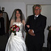Dawn and her Father Enter - The Dress is Stunning