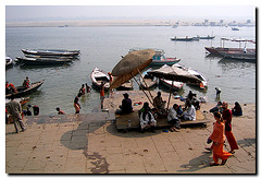 Ghat, Varanasi, Indien