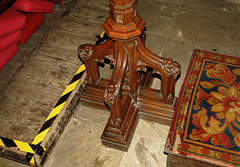 Base to Eagle Lectern, St James' Church, Idridgehay, Derbyshire