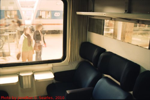 Seats on Arriva ALEX Coach, Praha Hlavni Nadrazi, Prague, CZ, 2010