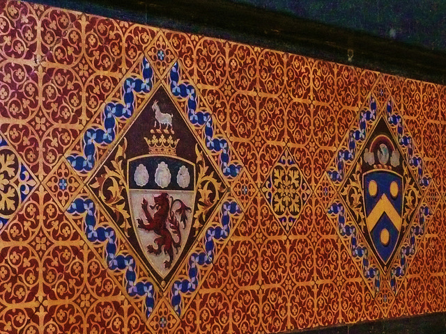 ely cathedral, c19 tiles
