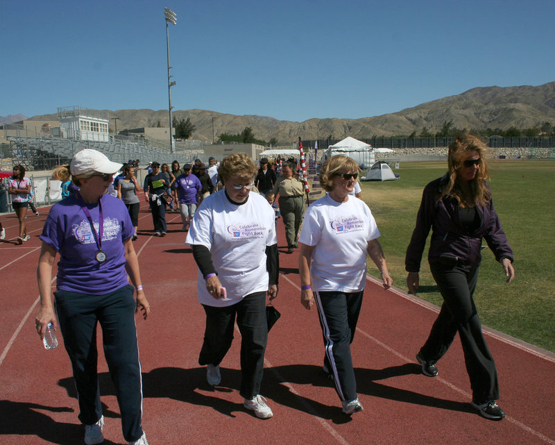 Relay For Life - Judy Bowman - Mayor Yvonne Parks - Joyce Daniels - Judy Price (