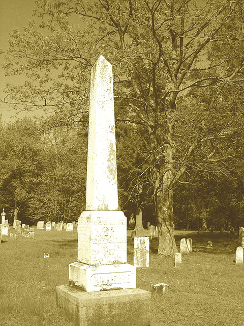 Cimetière de Gouverneur cemetery  / NY. USA / États-unis.   16 mai 2010- Sepia