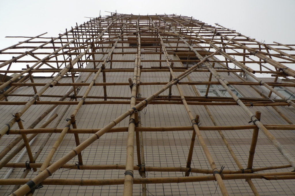 Bamboo scaffolding