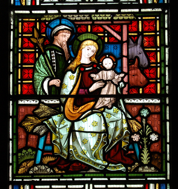 Detail of West Window, St James' Church, Idridgehay, Derbyshire