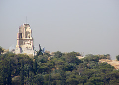 Vue du temple depuis le Partenon