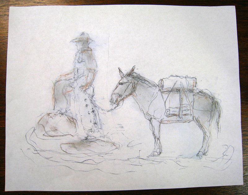 Sketch for Cabot Yerxa Sculpture (5863)