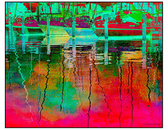 Sails in a Red Sea French Kiss Giverny Reflections Texture
