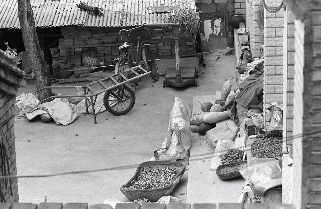 Clutter in a rural courtyard