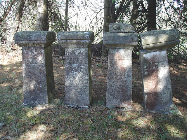 Old Burt cemetery /  Cimetière Old Burt - Près de Essex, NY- USA.  23 avril 2010